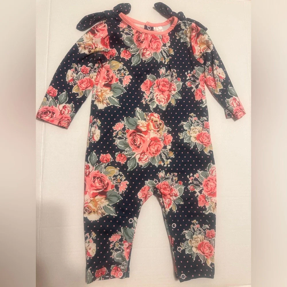 6M Penelope Plumm Floral Romper